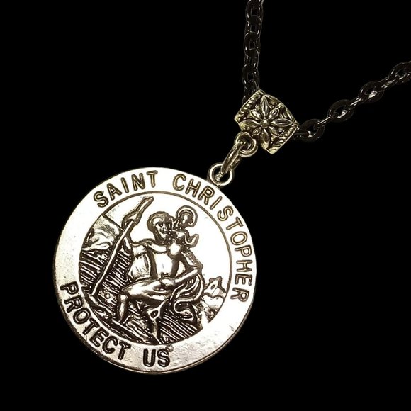 St. Christopher Catholic Medal Necklace - Picture 8 of 12